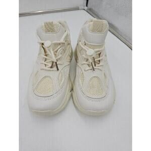 Children Laceup With Lace Lock Sneakers Size EU37/US5 White